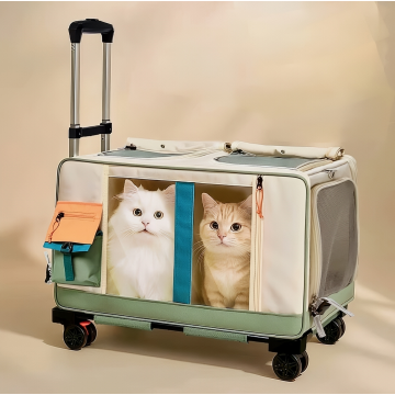 Rubeku Pet Stroller Portable Trolley Large White